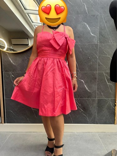 Robe cocktail rose camélia - cocktail,