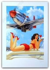 Affiche Romain Hugault Pin Up