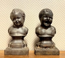 têtes de chenets en fonte