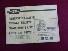 manuel : liste de pièce pour