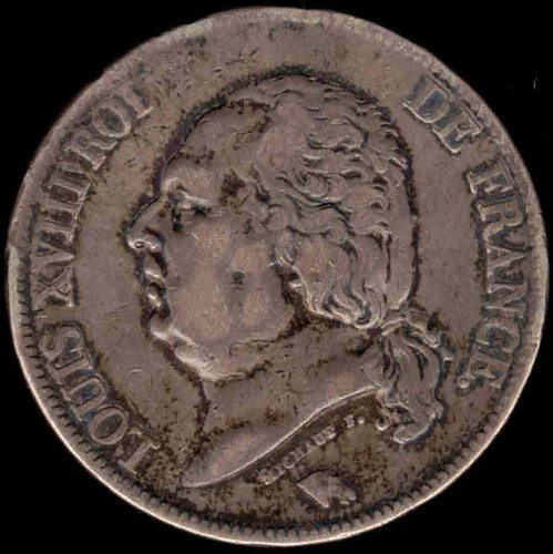 Francs louis xviii 1823 - louis,
