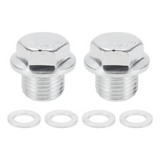 Bouchon Vidange 0,85" M16X1.5 pour Carter Acier Aluminium Argent