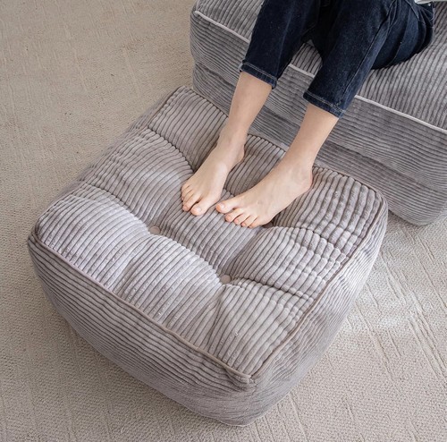 Gray corded fabric - gray,