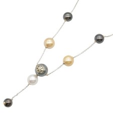 BIJOUX collier 14KWG or blanc