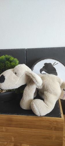 Peluche chien marron avec une - peluche,