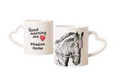 Cheval frison I tasse avec un cheval bonjour mon cœur Art-Dog