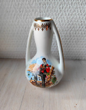 Mini vase motif Corse en porcelaine de luxe France 