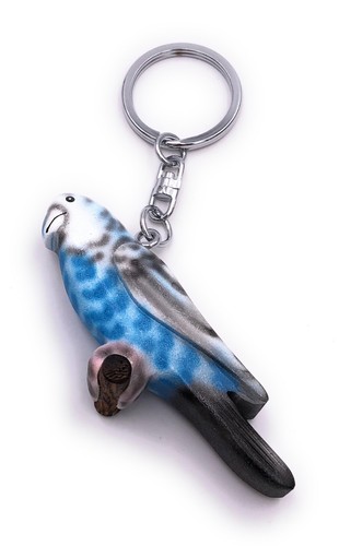 Perroquet ondulé bleu - ondulé,