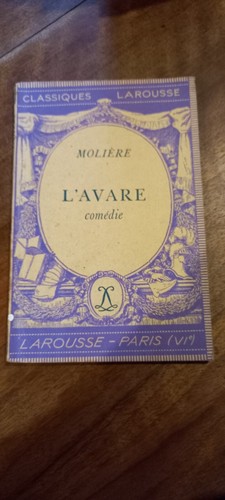Avare moliere classique - moliere,