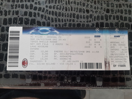 Ticket foot milan - ",