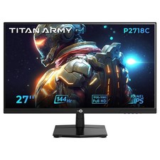 Écran PC Ps5 Gaming 27" IPS FHD 144Hz Moniteur Plat SRGB 16:9 Haute Luminosité