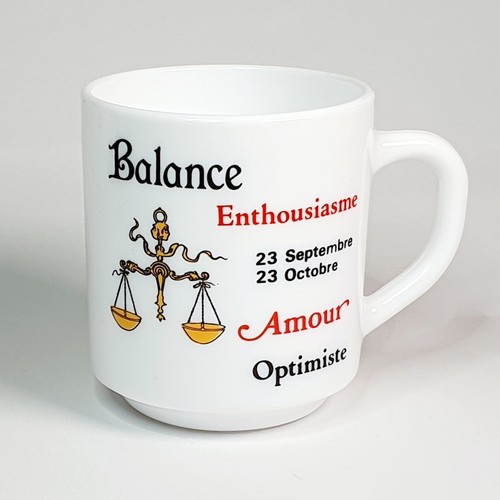 Ancien mug tasse balance signe - mug,