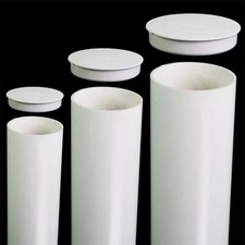 Bouchon de tuyau PVC blanc