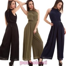 Global Femme Costume Grenouillère Pattes D' Eph Voilée Décolleté USA Neuf M5667