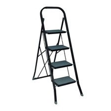 Escabeau 4 Marches "Pliant" 124cm Noir
