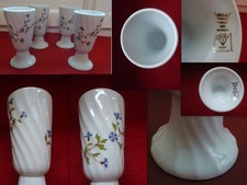 4 MAZAGRANS  PORCELAINE DU BERRY DECOR BARBEAU