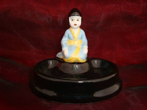 Coupelle figurine baigneuse - figurine,