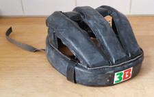 casque boudin  3B made in Italy vintage cuir véritable  vélo course neuf époque