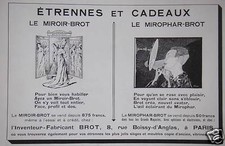 PUBLICITÉ MIROIR-BROT