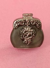 Fève LADUREE 2013  SAC A MAIN ACCESSOIRE DE MODE 1900  porcelaine gris/argent