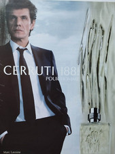 Vintage Print Ad !! " Cerruti 1881 Perfume for Men "Marc Lavoine .