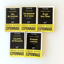 Lot 5 livres poches Série noire espionnage Duhamel Gallimard Nrf policier N°928-