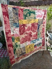 Couverture boutis toile de jouy, projet a finir.