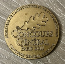 Médaille ancienne Bronze -  Monnaie de Paris -  Concours Général Agricole 2011