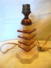 PIED DE LAMPE PLAQUES DE VERRE