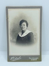 ANCIENNE CDV PHOTOGRAPHIE VIDAL A NÎMES (30) DUMAS SUCCESSEUR PORTRAIT FEMME