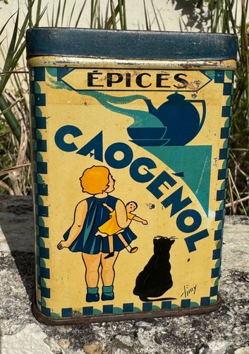 Ancienne boîte tôle - , litho