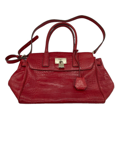 Sac main cuir croco - main,