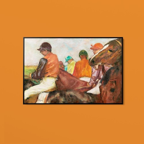 Edgar degas the jockeys - -,