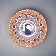 Grand Plat Bottega Gatti Céramique Italienne Faenza 37cm