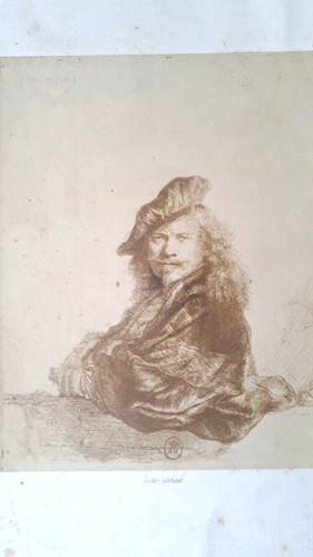 Estampe ancienne rembrandt van - ancienne,