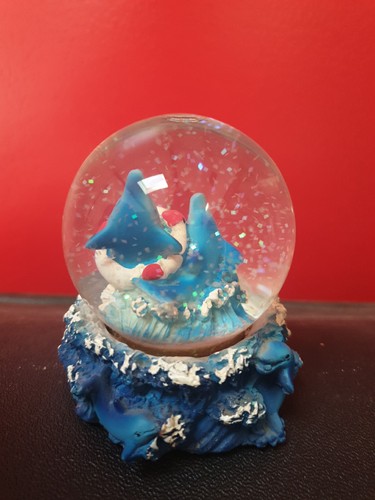 Boule neige dauphins kitsch - boule,