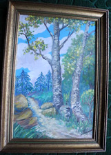 TABLEAU, PEINTURE   Chemin