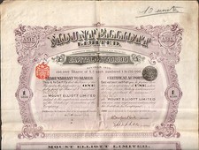 titre 1 action: MOUNT ELLIOTT