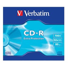 CD-R 700Mb / 80Min VERBATIM écriture 52X Extra Protection (Bundle)