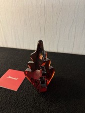 Sapin de Noel rouge en cristal