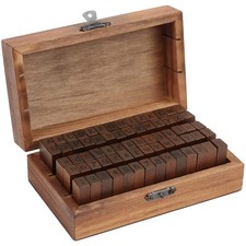 Kurtzy Tampon Lettre Alphabet avec Chiffres et Symboles (70 Pcs) - Stamp Kit