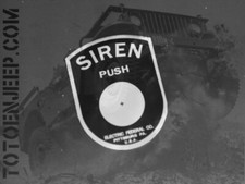 PLAQUETTE PLATE BP SIREN SIRENE BRASS LAITON 1  . US JEEP WILLYS WW2