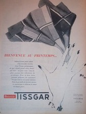 PUBLICITÉ BIENVENUE AU PRINTEMPS TISSGAR MOUCHOIR TISSGARLUX TISSUS BOUSSAC 