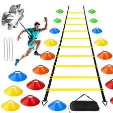 Football Entrainement Kit, Accessoires dentraînement de Football avec Échelle...