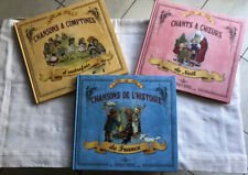 Lot 3 livres chansons et comptines - paroles et musiques