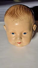 VINTAGE CELLULOID DOLL HEAD SNF FRANCE 4.50 MODE DEPOSE LARGE SIZE 6in 1920s