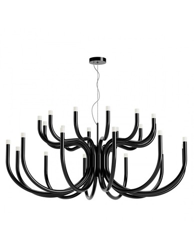 Lustre led noir brillant - lustre, À