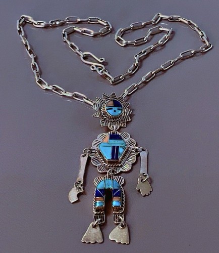 Collier argent navajo zuni - collier,