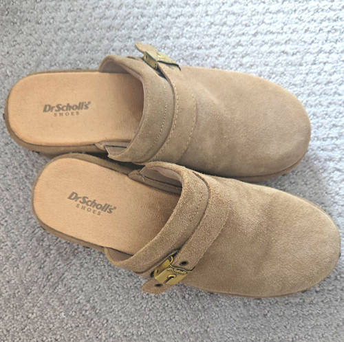 Scholl suede clog - scholl's, mule