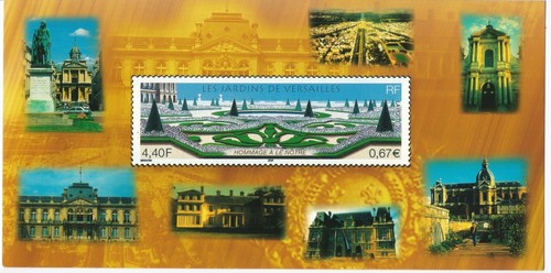 Carte timbre les - jardins, de